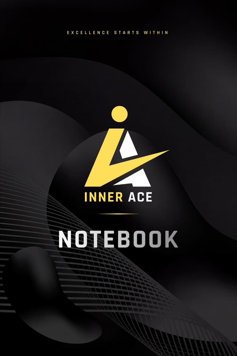 The Inner Ace Notebook cover: Excellence starts within