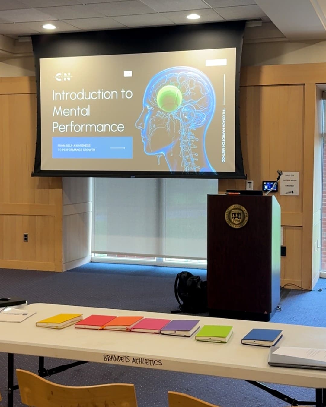 Mental Performance Sessions, Brandeis University (Fall 2025)