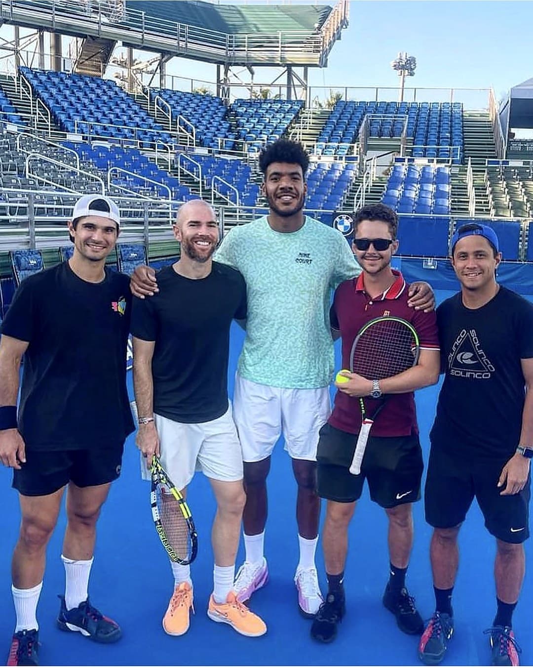 Practice with MANNARINO and GIRON, ATP 250 Delray Beach